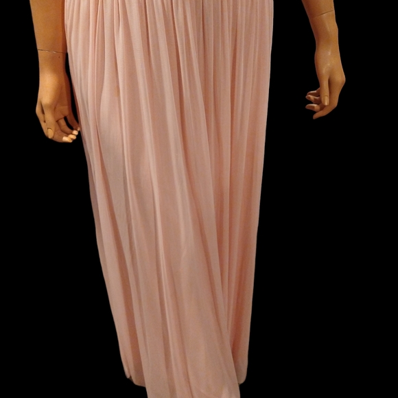 Juno Pink Long Jeweled Top Formal Dress - Picture 5 of 12